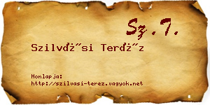 Szilvási Teréz névjegykártya